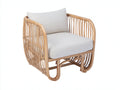 Polyrattan Gartensessel Rattansessel 82x78x76 cm - Natur-Beige - Modernes Design für Garten
