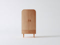 Kleiderschrank Holz Hellbraun mit 2 Türen und 1 Schublade 88x50x150 cm - Modernes Schlafzimmer